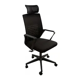 Офісне крісло GT Racer B-114H Black - мініатюра 3