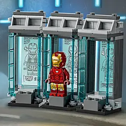 Конструктор LEGO Marvel Super Heroes Лабораторія Залізної Людини зал обладунків 384 деталі (76315) - мініатюра 9