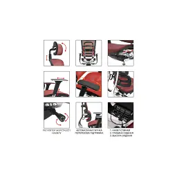 Офісне крісло GT Racer X-815L Black/Blue (X-815L Black/Blue (W-85)) - мініатюра 6