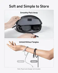 Кабель Anker USB-C to USB-C - 1.8 m 240 W Upcycled-Braided Black (7263067) - мініатюра 6