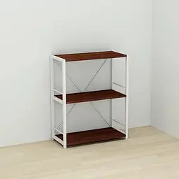 Етажерка 3/60 Ferrum-decor Серії Коннект 73x60x28 білий ДСП Венге 16мм (FRD-105524)