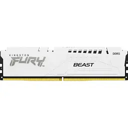 Модуль пам'яті для комп'ютера DDR5 32GB 5600 MHz FURY Beast White Kingston Fury (ex.HyperX) (KF556C40BW-32) - мініатюра 1