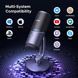 Мікрофон настільний UGREEN CM769 Desktop RGB 24-bit 96kHz ANS (USB-A) Вark Пray (UGR-35629) - мініатюра 6