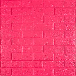 3D панель Sticker Wall самоклеюча 700х770х5мм цегла Малиново-червона 108-5 SW-00001364