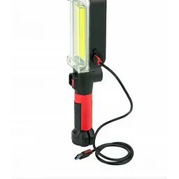 Ліхтар акумуляторний X-Balog BL-8859-B COB з магнітом і гачком для підвішування 2 АКБ 18650 - мініатюра 2