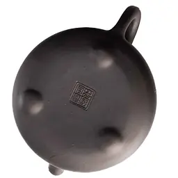 Иссинский чайник Трехрогий из печи, 190 мл - Черный - мініатюра 5