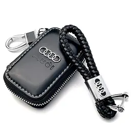 Подарунковий набір №6 для Audi / брелок / чохол зі шкіри наппа