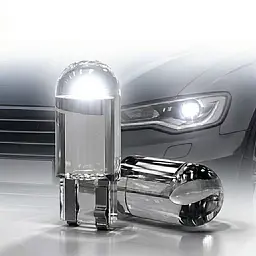 Автолампи світлодіодні LED 12V T10 0.5W (Скло Кругле) Біле Світло 1 шт