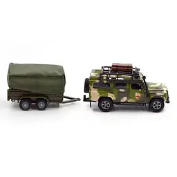 Ігровий набір TechnoDrive Land Rover Defender Military з причепом (520027.270) - мініатюра 6