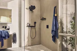 Термостат для душу Hansgrohe ShowerSelect Comfort E matt black 15572670 - мініатюра 5