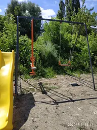 Дитячий комплекс з гіркою і гойдалка для вулиці - мініатюра 2