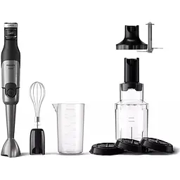 Блендер Philips Series 5000 заглибний 1200 Вт 4 в 1 чопер XL спіралайзер чорний (HR2684/00)