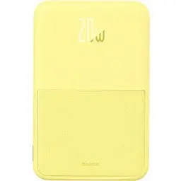 Портативна батарея Baseus MagPro Magnetic Bracket Wireless Fast-Charging 5000 mAh 20W P10064101Y23-00 Yellow - мініатюра 2