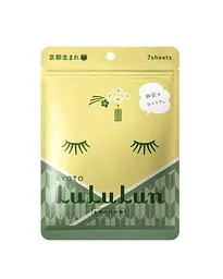 LULULUN Face Mask Kyoto Green Tea тонізуюча маска з екстрактом зеленого чаю, 7 шт