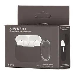 Чохол Silicone Case 1,2mm for AirPods Pro 3 Чорний - мініатюра 2