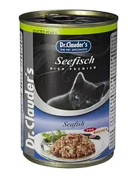 Консерви для котів Dr.Clauder's Selected Pearls Seefish з морською рибою та пребіотиками 400 г
