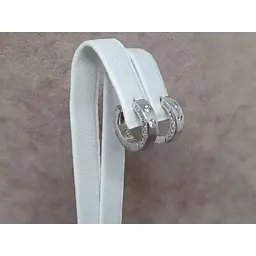 Срібні сережки TOP Silver з фіанітами. 9520160Б - мініатюра 3