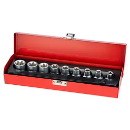 Набір насадок Ultra Star 1/2" 9 шт CrV (TR6086022) - мініатюра 2