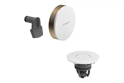 Злив-перелив Hansgrohe Exafill II, зовнішня частина до сифона для ванни з наповненням brushed bronze/white gloss 58119140