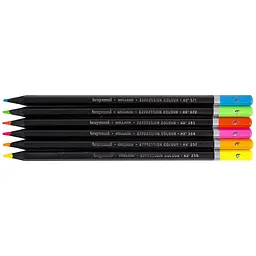 Набір кольорових олівців Expression Neon 6 шт. металева коробка Bruynzeel (8712079468408) - мініатюра 5