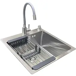 Комплект мийка + змішувач Romzha Arta U-450S (C) - мініатюра 5