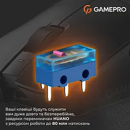 Миша GamePro Genesis Wizard Wireless/Bluetooth/USB PixArt PAW3311 Sensor Black (GM160B) - мініатюра 17