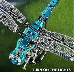 Конструктор механічний бабка -стрекоза  MJI Dragonfly  для дітей та дорослих  живий світ 866 деталей - мініатюра 8