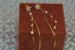 Сережки гвоздики Xuping Jewelry в'юн 11 см золотисті