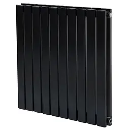Горизонтальний дизайнерський радіатор опалення Arttidesign Terni II G 10/600/590 чорний матовий