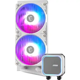Система водяного охолодження MSI MAG CoreLiquid A13 240 White [149402] - мініатюра 3