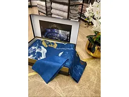 Комплект постільної білизни Tallin Blue Сімейний Tac pbe0041067 - мініатюра 3