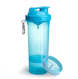 Шейкер спортивний SmartShake Slim 500 мл Neon Blue (10253101) - мініатюра 1