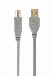 Кабель USB 2.0 AM - USB BM, 1.8 м, Grey, Cablexpert (CCP-USB2-AMBM-6G)