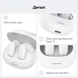 Наушники Usams US-TD22 BHUTD01 - мініатюра 3