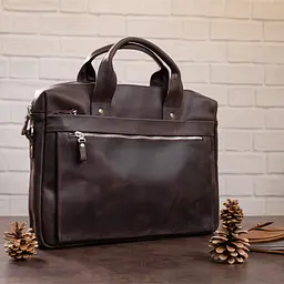 Чоловіча шкіряна сумка SHVIGEL 41х30х7-10 см sum0012574 - мініатюра 5