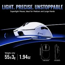Миша Attack Shark X8 Ultimate Wireless (AS-6979033730090-W) White (G-000004492) - мініатюра 3