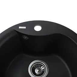 Гранітна мийка Globus Lux ORTA чорний металiк 485мм-А0001 - мініатюра 3