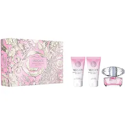 Набір для жінок Versace Bright Crystal: Туалетна вода 50 мл + Гель для душу 50 мл + Лосьйон для тіла 50 мл