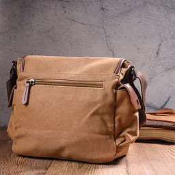 Функціональна чоловіча сумка з клапаном із текстилю 17х24х13 см Vintage 17х24х13 см sum0021440 - мініатюра 9