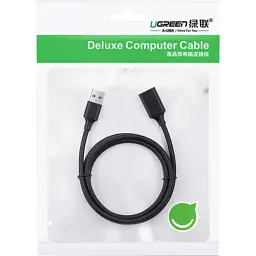 Дата кабель USB 3.0 AM/AF 0.5m US129 black Ugreen (30125) - мініатюра 2