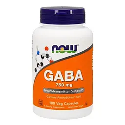 GABA 750 mg 100 капсул NOW vit0006676