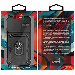 Чохол Ummi Camshield Serge Ring для Xiaomi Redmi 15C (Global) / Poco C85 (Global) Чорний / Black - мініатюра 3