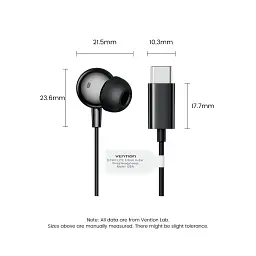 Навушники Vention Echo Lite USB-C In-Ear Wired Black (GBBBAV) - мініатюра 12