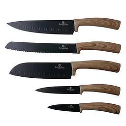 Набір ножів Berlinger Haus Ebony Maple Collection з магнітною підставкою, 6 предметів, чорний (BH 2541) - мініатюра 2