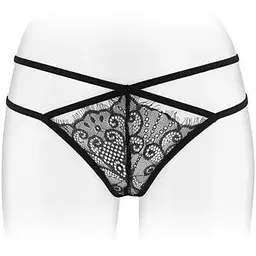 Трусики-стрінги Fashion Secret MYLENE Black з подвійною лінією стегна S/M/L