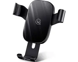 Тримач для мобільного Usams US-ZJ052 Gravity Car Holder Black (ZJ52ZJ01) (6958444982076)