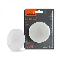 Лампочка Videx GX53 8W 4100K 220V (VL-GX53-08534) - мініатюра 6