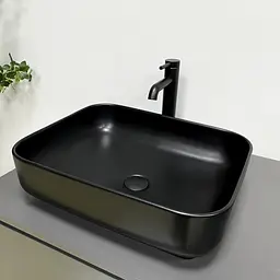 Умивальник VBI Palermo black matt накладний VBI-012310, Чорний матовий