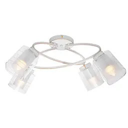 Люстра стельова Brille в зал E14 40W WH (LK-633C/4) - мініатюра 2