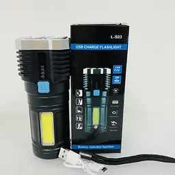 Ручний Ліхтар Yajia L-S03 USB Акумуляторний - мініатюра 4